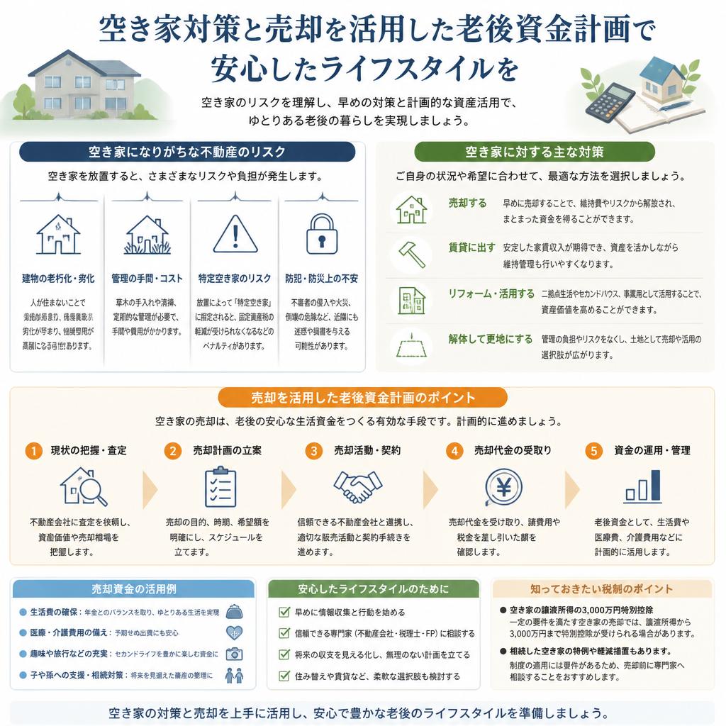 将来を見据えた空き家対策と老後資金計画